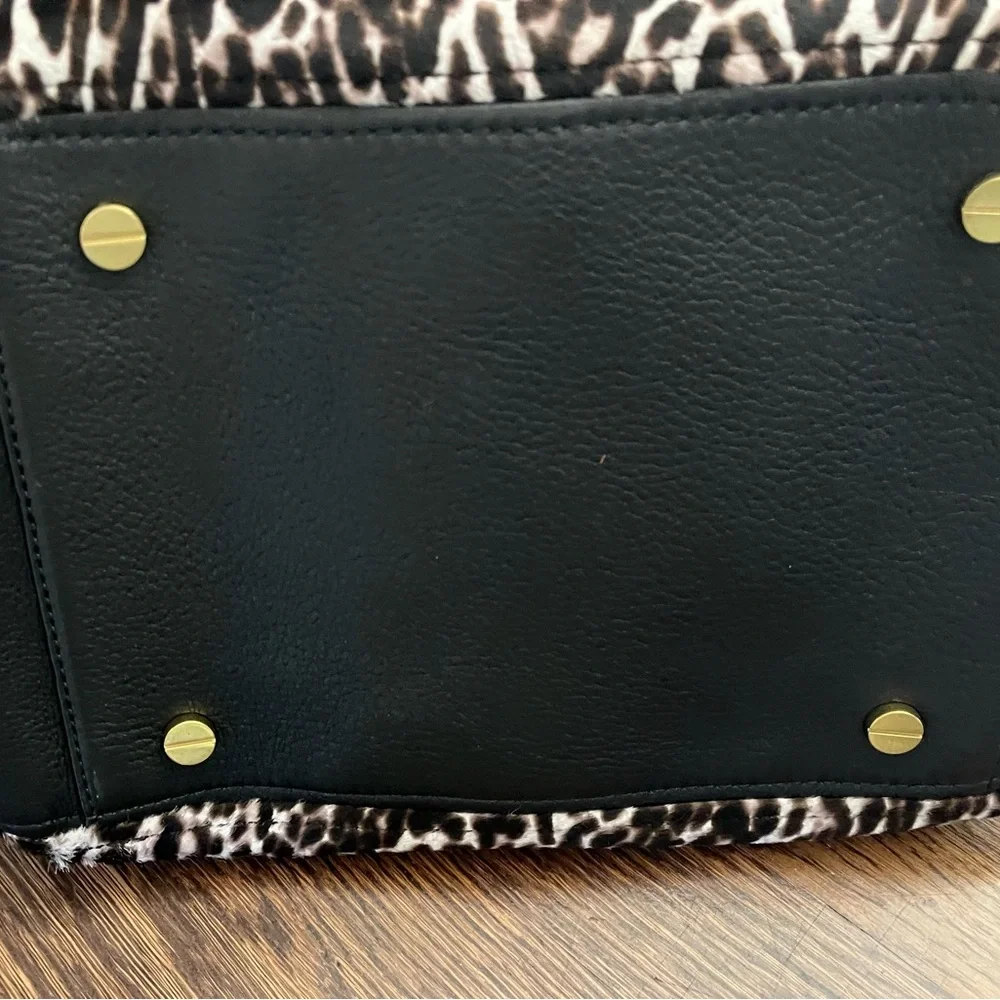 NWOT J.Crew Biennial Satchel Calf Hair Bag - Picture 6 of 9